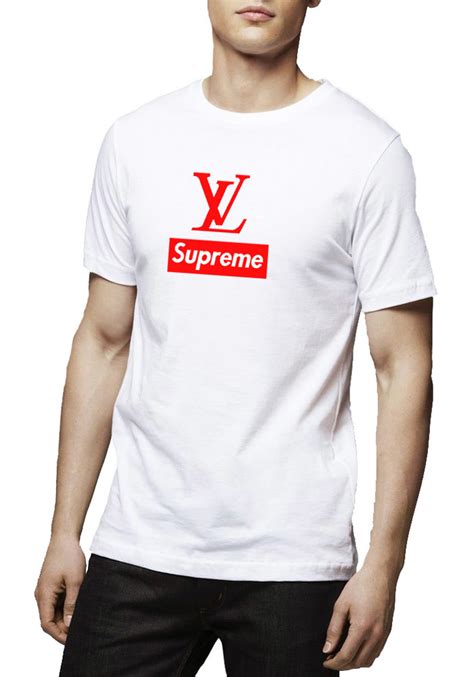 targhetta maglia supreme x louis vuitton|Louis Vuitton supreme shirt.